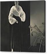 Marion Morehouse In A Vionnet Dress Canvas Print