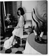 Marisa Berenson Wearing Valentino Canvas Print