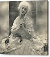 Martha Lorber In Costume For Cosi Fan Tutti Canvas Print