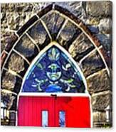 Maryland Country Churches - Saint Anthony Shrine Church Emmitsburg - Main Entrance Close1 Canvas Print