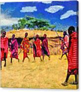 Masai Dance Canvas Print