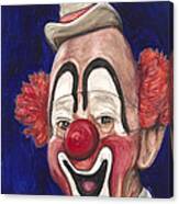 Watercolor Clown #3 Lou Jacobs Canvas Print