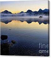 Mcdonald Lake Sunrise Canvas Print