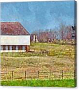 Mcpherson's Barn At Gettysburg National Military Park Canvas Print