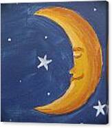Meditation Moon Canvas Print