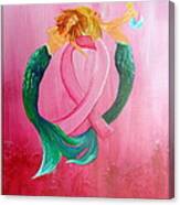 Mermaids In Pink Canvas Print