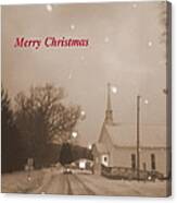 Merry Christmas From Long Ago Canvas Print