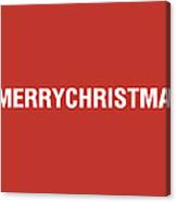Merry Christmas Hashtag Canvas Print