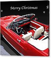 Merry Christmas Mustang Canvas Print