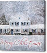 Wintry Holiday - Merry Christmas Canvas Print