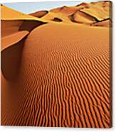 Merzouga Sand Dunes, Sahara Canvas Print