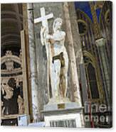 Michelangelo's Statue Of St John The Baptist Canvas Print