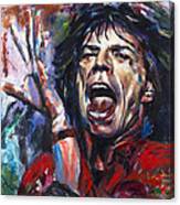 Mick Jagger Canvas Print