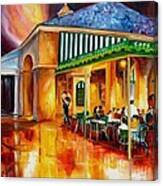 Midnight At The Cafe Du Monde Canvas Print