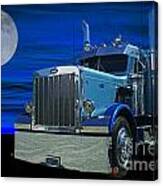 Midnight Peterbilt Canvas Print