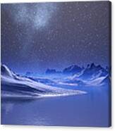 Midnight Snow Canvas Print