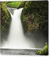 Mighty Waterfall Thundering Into Canvas Print
