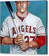 Mike Trout - La Angels Of Anaheim Canvas Print