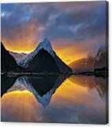 Milford Sound Sunset Canvas Print