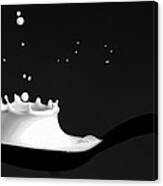 Milk Coronet Canvas Print