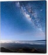 Milky Way Suspended Above Mauna Loa 2 Canvas Print