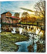 Mill By The River Canvas Print