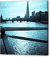 Millenium Bridge In London Canvas Print