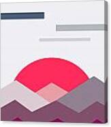 Minimalistic Landscape Canvas Print