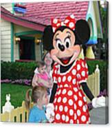 Minnie Mouse Greeting Canvas Print