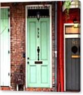 Mint Door — In The French Quarter Of Canvas Print