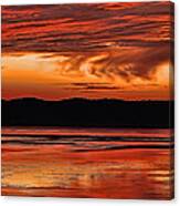 Mississippi River Sunset Canvas Print