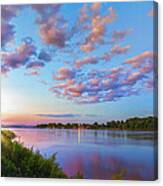 Missouri River Sunset From Saint Charles Canvas Print