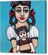 Missy Holding Frida Canvas Print