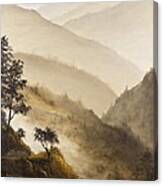 Misty Hills Canvas Print