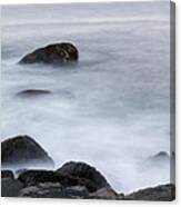 Misty Rocks Canvas Print