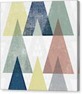 Mod Triangles Iv Soft Canvas Print