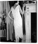Model Wearing A Vionnet Dress Canvas Print