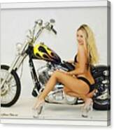 Models And Motorcycles_l Canvas Print