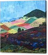 Mole Hill Patchwork - Sold Canvas Print