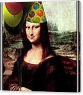 Mona Lisa The Birthday Girl Canvas Print