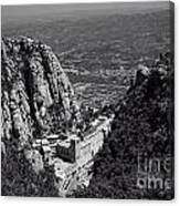 Monastery In The Valley Canvas Print