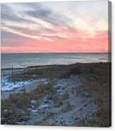 Monomoy National Wildlife Refuge Cape Cod Sunset Canvas Print