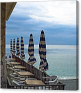 Monterosso Outdoor Cafe Canvas Print