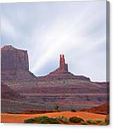 Monument Valley At Sunset Panoramic Canvas Print