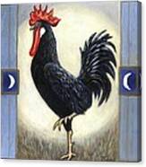 Moon Doggie The Rooster Canvas Print