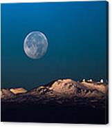 Moon Over Mauna Kea Ii Canvas Print