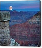 Moon Rise Grand Canyon Canvas Print