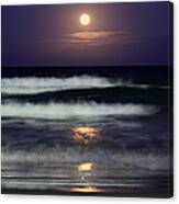 Moonlight Beach Canvas Print