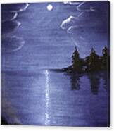 Moonlit Lake Canvas Print