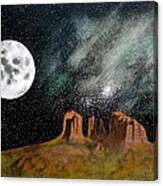 Moonrise Over Sedona Canvas Print